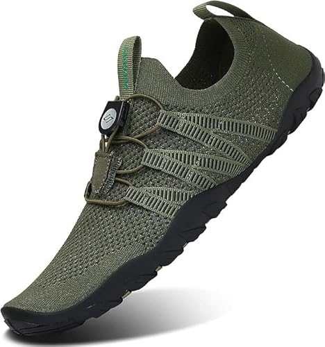 SAGUARO Badeschuhe Herren Wasserschuhe Männer Strandschuhe Damen Aquaschuhe Neoprenschuhe rutschfeste Schwimmschuhe Tarnung 46 EU von SAGUARO