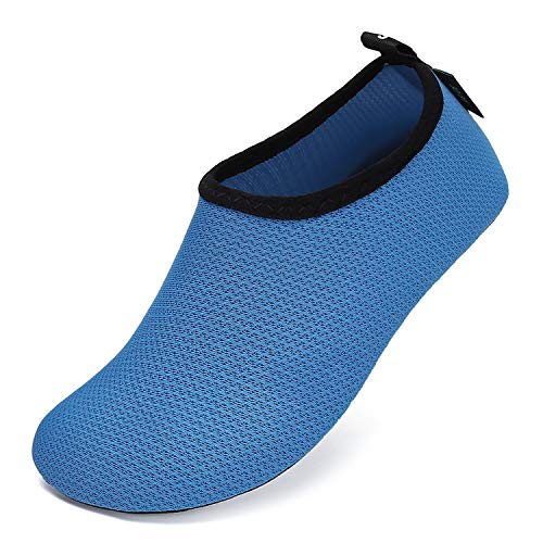 SAGUARO Badeschuhe Jungen Mädchen Schnell Trocknend Schwimmschuhe rutschfest Wassersportschuhe für Kleinkind Beach Pool,072 Blau,20/21 von SAGUARO