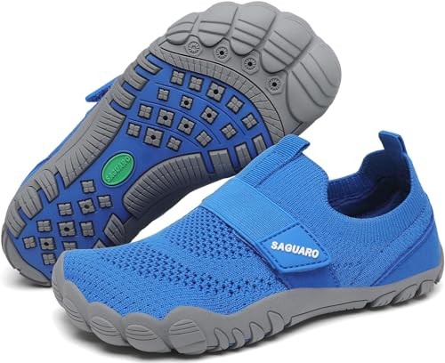 SAGUARO Badeschuhe Kinder Schwimmschuhe rutschfest Wasserschuhe Aquaschuhe Atmungsaktiv Strandschuhe Wassersportschuhe für Jungen Mädchen Persischblau, Gr.25 EU von SAGUARO