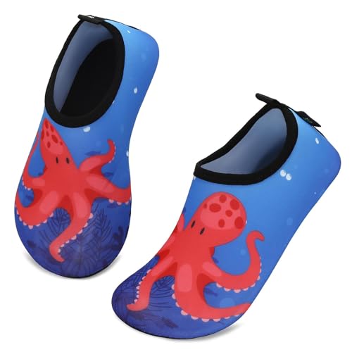 SAGUARO Badeschuhe Kinder Kleinkind Strandschuhe Schwimmschuhe Wasserschuhe Jungen Mädchen Aquaschuhe Barfußschuhe für Strand Schwimmbad(068 Navy,20/21 EU) von SAGUARO