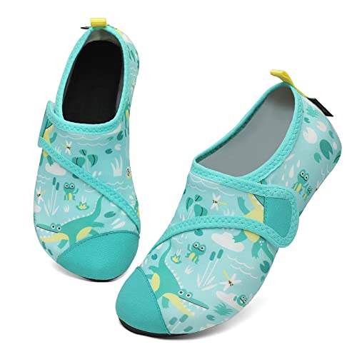 SAGUARO Badeschuhe Kinder Schnelltrocknend Aquaschuhe Mädchen Wasserschuhe Jungen Schwimmschuhe rutschfest Schwimmbad Strand Grün Gr.26/27 EU SAGUARO Badeschuhe Kinder Schnelltrocknend Aquaschuhe Mädchen Wasserschuhe Jungen Schwimmschuhe rutschfest Schwimmbad Strand Grün Gr.26/27 EU von SAGUARO