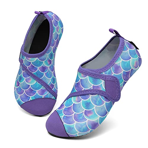 SAGUARO Badeschuhe Kinder Schnelltrocknend Aquaschuhe Mädchen Wasserschuhe Jungen Schwimmschuhe Rutschfest Schwimmbad Strand Lila Gr.22/23 EU SAGUARO Badeschuhe Kinder Schnelltrocknend Aquaschuhe Mädchen Wasserschuhe Jungen Schwimmschuhe Rutschfest Schwimmbad Strand Lila Gr.22/23 EU von SAGUARO