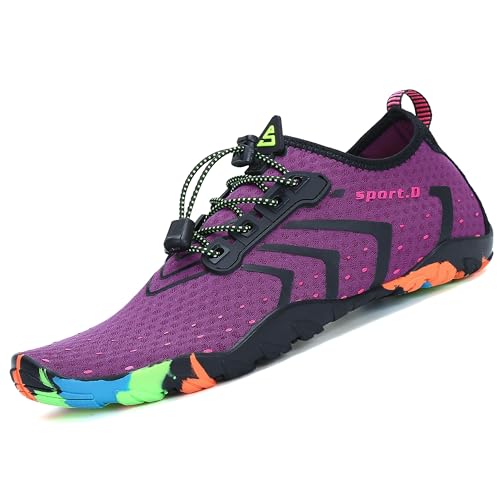 SAGUARO Badeschuhe Strandschuhe Aquaschuhe Wasserschuhe Surfschuhe Schwimmschuhe für Damen Herren Kinder,Neu-lila,35 EU SAGUARO Badeschuhe Strandschuhe Aquaschuhe Wasserschuhe Surfschuhe Schwimmschuhe für Damen Herren Kinder,Neu-lila,35 EU von SAGUARO