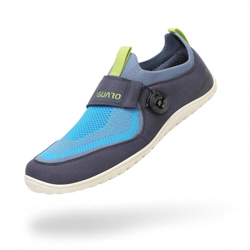 SAGUARO Barfußschuhe Herren Damen Barfuss Schuhe Unisex Knit Barfussschuhe Minimalistische Fitnessschuhe Barefoot Shoes, Flex Ⅰ Blau, Gr.42 von SAGUARO