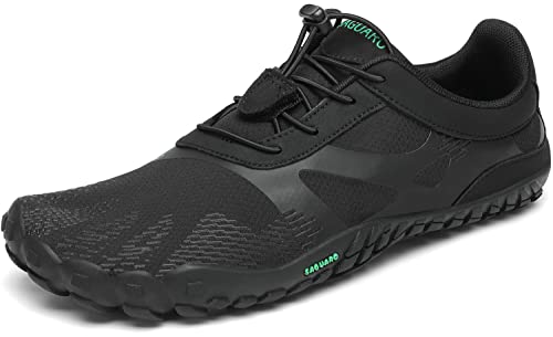 SAGUARO Barfußschuhe Barfussschuhe Herren Damen Minimalistische Trail Laufschuhe Zehenschuhe Joggen Wandern Training Barfuß Sportschuhe Fitnessschuhe Männer Frauen, Tinte schwarz, 37 EU von SAGUARO