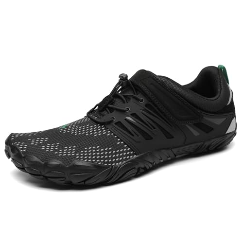SAGUARO Barfußschuhe Herren Barfussschuhe Damen Barfuss Schuhe Zehenschuhe Outdoor Fitnessschuhe rutschfest Traillaufschuhe Barefoot Shoes mit Zero-Drop Solhe Reiches Schwarz, Gr.38 EU SAGUARO Barfußschuhe Herren Barfussschuhe Damen Barfuss Schuhe Zehenschuhe Outdoor Fitnessschuhe rutschfest Traillaufschuhe Barefoot Shoes mit Zero-Drop Solhe Reiches Schwarz, Gr.38 EU von SAGUARO