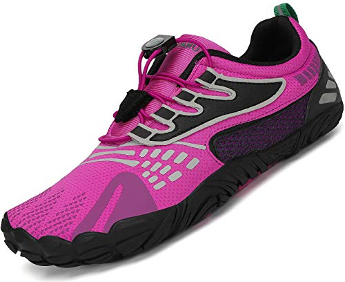 SAGUARO Barfußschuhe Damen Traillaufschuhe Leicht Training Fitnessschuhe Wander Wald Strand Straßenlaufschuhe Outdoor & Indoor Sports Schuhe für Frauen, 057 Violett, 38 EU von SAGUARO