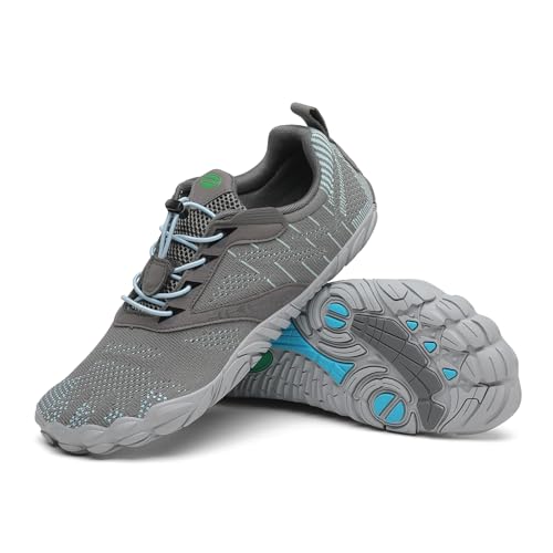 SAGUARO Barfußschuhe Herren Barfuss Schuhe Damen Barfussschuhe Zehenschuhe Outdoor & Indoor Fitnessschuhe rutschfest Traillaufschuhe Barefoot Shoes mit Zero-Drop Solhe Französisch Grau,Gr.40 SAGUARO Barfußschuhe Herren Barfuss Schuhe Damen Barfussschuhe Zehenschuhe Outdoor & Indoor Fitnessschuhe rutschfest Traillaufschuhe Barefoot Shoes mit Zero-Drop Solhe Französisch Grau,Gr.40 von SAGUARO