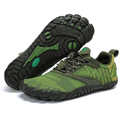 SAGUARO Barfußschuhe Herren Barfuss Schuhe Damen Knit Barfussschuhe rutschfest Zehenschuhe Barfuß Traillaufschuhe Barefoot Shoes Mit Breiter Zehenbox,Free Ⅰ - Barfußschuhe Grün,Gr.45 SAGUARO Barfußschuhe Herren Barfuss Schuhe Damen Knit Barfussschuhe rutschfest Zehenschuhe Barfuß Traillaufschuhe Barefoot Shoes Mit Breiter Zehenbox,Free Ⅰ - Barfußschuhe Grün,Gr.45 von SAGUARO