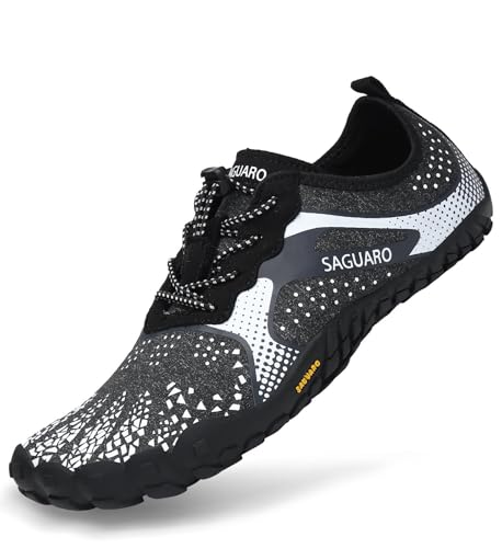SAGUARO Barfußschuhe Herren Barfussschuhe Damen Barfuss Sommer Zehenschuhe Frauen Outdoor Traillaufschuhe Weiß 39 SAGUARO Barfußschuhe Herren Barfussschuhe Damen Barfuss Sommer Zehenschuhe Frauen Outdoor Traillaufschuhe Weiß 39 von SAGUARO