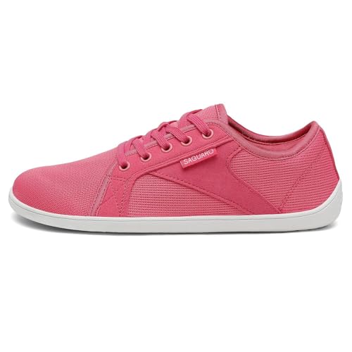 SAGUARO Barfußschuhe Herren Damen Knit Fitnessschuhe Atmungsaktive rutschfeste Barfussschuhe Weich Minimalschuhe Barfuß Freizeitschuh für Männer Frauen, Luck Ⅰ, Heißes Rosa, 40 EU SAGUARO Barfußschuhe Herren Damen Knit Fitnessschuhe Atmungsaktive rutschfeste Barfussschuhe Weich Minimalschuhe Barfuß Freizeitschuh für Männer Frauen, Luck Ⅰ, Heißes Rosa, 40 EU von SAGUARO