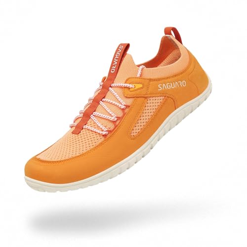 SAGUARO Barfußschuhe Damen Herren Barfuss Schuhe Knit Barfussschuhe Minimalistische Fitnessschuhe Barefoot Shoes, Flex II Orange, Gr.41 SAGUARO Barfußschuhe Damen Herren Barfuss Schuhe Knit Barfussschuhe Minimalistische Fitnessschuhe Barefoot Shoes, Flex II Orange, Gr.41 von SAGUARO