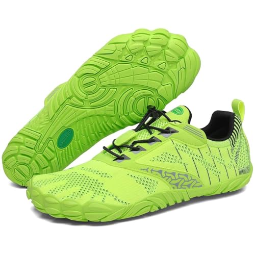 SAGUARO Barfußschuhe Herren Damen Barfussschuhe Ultraleicht Bequem Barefoot Shoes rutschfest Atmungsaktiv mit Breiter Zehenbox für Training Fitness, Chartreuse Grün, 45 EU SAGUARO Barfußschuhe Herren Damen Barfussschuhe Ultraleicht Bequem Barefoot Shoes rutschfest Atmungsaktiv mit Breiter Zehenbox für Training Fitness, Chartreuse Grün, 45 EU von SAGUARO