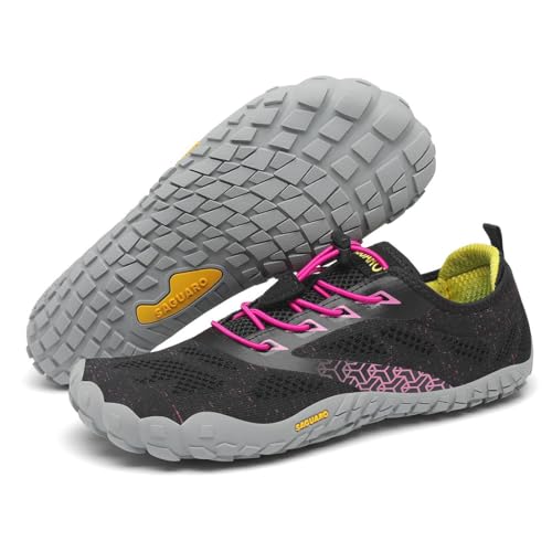 SAGUARO Barfußschuhe Herren Damen Zehenschuhe Ultraleicht Bequem Traillaufschuhe rutschfest Atmungsaktiv Barfussschuhe mit Breiter Zehenbox für Training Fitness, Merlot Rot, 37 EU SAGUARO Barfußschuhe Herren Damen Zehenschuhe Ultraleicht Bequem Traillaufschuhe rutschfest Atmungsaktiv Barfussschuhe mit Breiter Zehenbox für Training Fitness, Merlot Rot, 37 EU von SAGUARO