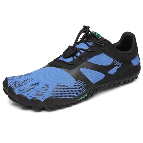 SAGUARO Barfußschuhe Herren Fitnessschuhe Damen Barfussschuhe Schnell Trocknend Traillaufschuhe Badeschuhe rutschfest Unisex Sommer Outdoor Kletterschuhe BlaSchwarz 46 EU SAGUARO Barfußschuhe Herren Fitnessschuhe Damen Barfussschuhe Schnell Trocknend Traillaufschuhe Badeschuhe rutschfest Unisex Sommer Outdoor Kletterschuhe BlaSchwarz 46 EU von SAGUARO