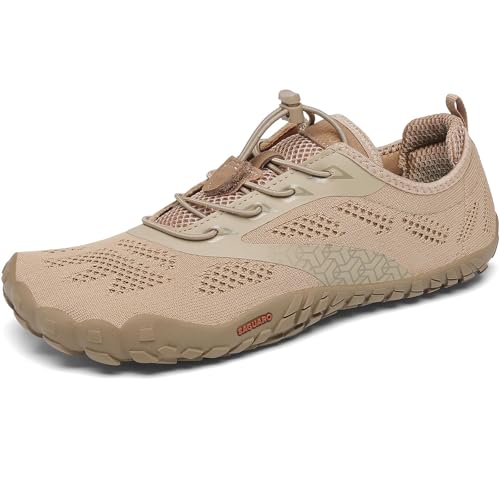 SAGUARO Barfußschuhe Herren Fitnessschuhe Damen Traillaufschuhe rutschfest Unisex Barfussschuhe Atmungsaktiv Leicht Sommer Outdoor Braun 36 EU SAGUARO Barfußschuhe Herren Fitnessschuhe Damen Traillaufschuhe rutschfest Unisex Barfussschuhe Atmungsaktiv Leicht Sommer Outdoor Braun 36 EU von SAGUARO