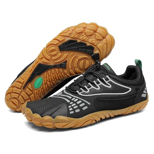 SAGUARO Barfußschuhe Herren Barfuss Schuhe Damen Sommer Outdoor Barfussschuhe Leicht rutschfest Barefoot Shoes for Women Men, Schwarz weiß 37EU von SAGUARO
