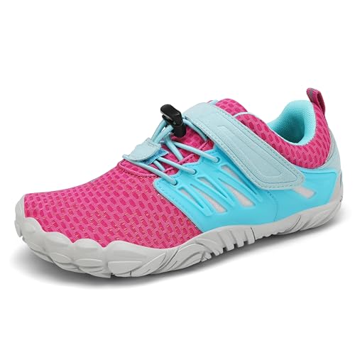 SAGUARO Barfußschuhe Barfussschuhe Kinder Outdoor Sport Barfuß Schuhe Jungen Mädchen Zehenschuhe Traillaufschuhe Fitnessschuhe rutschfest Badeschuhe Wasserschuhe rot,Gr.36 von SAGUARO