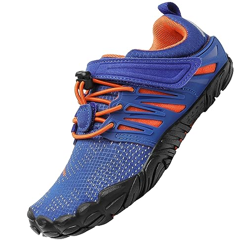 SAGUARO Jungen Mädchen Barfußschuhe Kinder Minimalistische Schuhe Leicht Sport Barfussschuhe Schnell Trocknend Laufschuhe, Blau 25 von SAGUARO