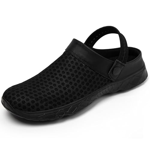 SAGUARO Sommer Clogs Herren Gartenschuhe Damen Hausschuhe Leicht Pantolette rutschfest Badelatschen Sandalen 41 EU von SAGUARO