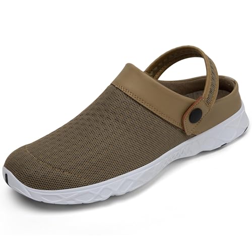 SAGUARO Sommer Clogs Herren Gartenschuhe Damen Hausschuhe Leicht Pantolette rutschfest Badelatschen Sandalen 44 EU von SAGUARO