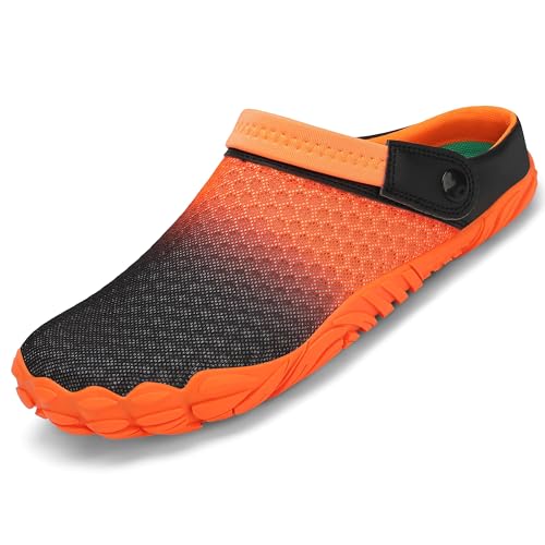 SAGUARO Sommer Clogs Herren Gartenschuhe Damen Hausschuhe Leicht Pantolette rutschfest Badelatschen Sandalen 44 EU von SAGUARO