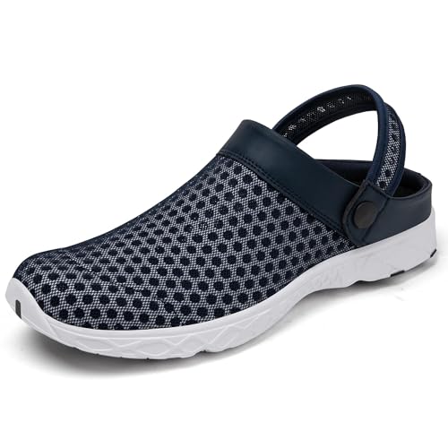SAGUARO Sommer Clogs Herren Gartenschuhe Damen Hausschuhe Leicht Pantolette rutschfest Badelatschen Sandalen 46 EU von SAGUARO