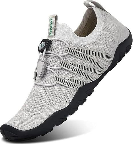 SAGUARO Damen Badeschuhe Herren Wasserschuhe Schnell Trocknend Aquaschuhe Strandschuhe rutschfeste Surfschuhe Schwimmschuhe Streifen 39 EU von SAGUARO