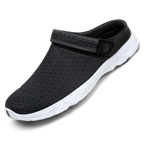 SAGUARO Hausschuhe Herren Sommer Outdoor Pantoletten Atmungsaktiv Damenhausschuh Clogs Grau 36 von SAGUARO