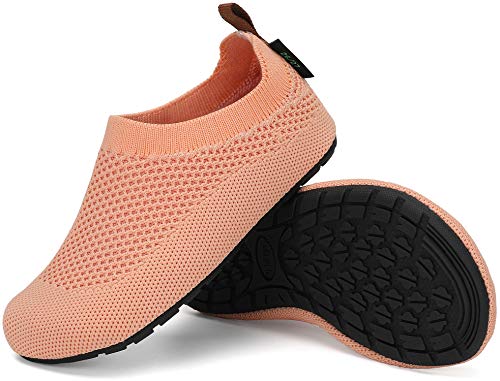 SAGUARO Hausschuhe Kinder Mädchen Hüttenschuhe Leichte Atmungsaktiv Pantoffeln Orange 20/21 EU von SAGUARO