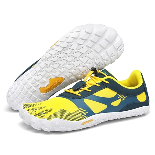 SAGUARO Herren Barfußschuhe Damen Trail Minimalistische Running Fitness Gelb Gr.39 SAGUARO Herren Barfußschuhe Damen Trail Minimalistische Running Fitness Gelb Gr.39 von SAGUARO