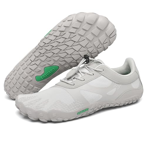 SAGUARO Barfußschuhe Herren Barfuss Schuhe Damen Sommer Outdoor Barfussschuhe Leicht rutschfest Barefoot Shoes for Women Men, Schiefergrau 40EU von SAGUARO