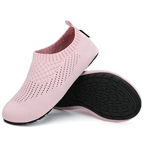 SAGUARO Herren Damen Weiche Pantoffeln Hausschuhe Slip On Bequeme Pantoffeln rutschfest Slipper Indoor Outdoor Pink 40/41 EU von SAGUARO