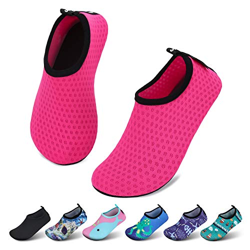 SAGUARO Mädchen Badeschuhe Kinder Aquaschuhe Jungen Schnell Trocknend Strandschuhe Atmungsaktiv Wasserschuhe Surf Yoga Neoprenschuhe,Gefleckrottrot,Gr.22/23 EU SAGUARO Mädchen Badeschuhe Kinder Aquaschuhe Jungen Schnell Trocknend Strandschuhe Atmungsaktiv Wasserschuhe Surf Yoga Neoprenschuhe,Gefleckrottrot,Gr.22/23 EU von SAGUARO