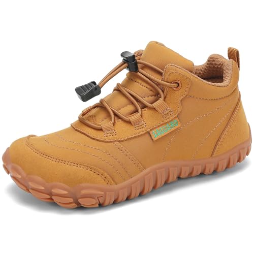 SAGUARO Kinder Barfußschuhe Atmungsaktiv rutschfest Wanderschuhe Leicht Barefoot Minimal Sneaker Gr.25 von SAGUARO