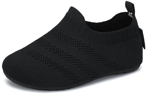 SAGUARO Kinder Hausschuhe Mädchen Jungen Pantoffeln Leicht Rutschfest Hüttenschuhe Weich Flexibel Slippers für Frühling Sommer, Bleigrau 36/37 EU von SAGUARO