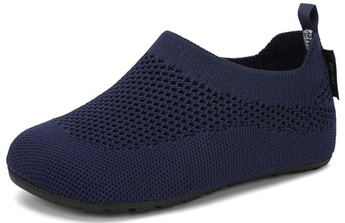 SAGUARO Kinder Hausschuhe Mädchen Jungen Barfußschuhe Leicht rutschfest Kleinkinder Lauflernschuhe Weich Flexibel Badeschuhe für Frühling Sommer, Denim Blue 22/23 EU von SAGUARO