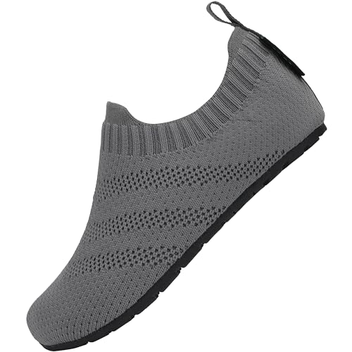 SAGUARO Leichte Pantoffeln für Junge Gestrickte Hausschuhe Kinder rutschfest Flexibel Mädel verschleißfest Weiche Hausschuhe Unisex Indoor Slippers von SAGUARO