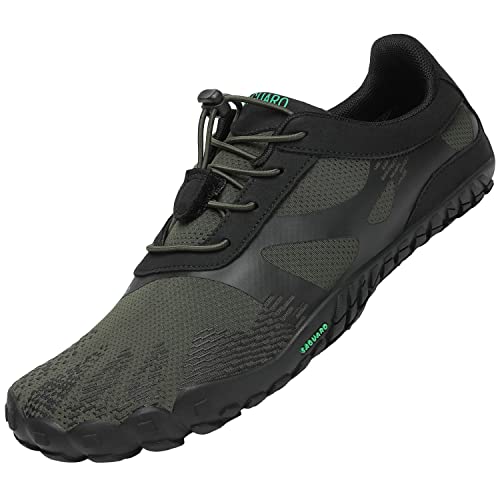 SAGUARO Minimalistische Barfußschuhe Unisex Leicht Barfussschuhe Schnell Trocknend Badeschuhe Männer Frauen Traillaufschuhe for Outdoor Sport rutschfest Wasserschuhe,Grün 40 von SAGUARO