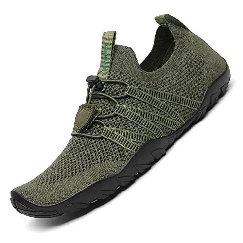 SAGUARO Minimalistische Laufschuhe Herren Damen Schwimmschuhe Schnell Trocknend Wasserschuhe Grün 40 EU von SAGUARO