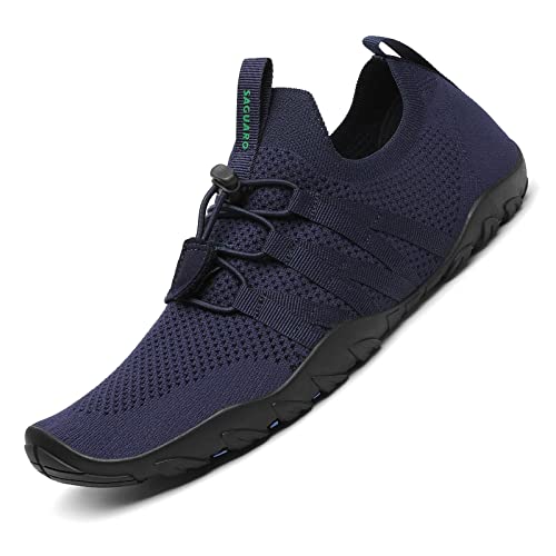 SAGUARO Schnell Trocknend Barfussschuhe Herren Damen Atmungsaktiv Traillaufschuhe Laufschuhe Navy Blau 39 EU von SAGUARO