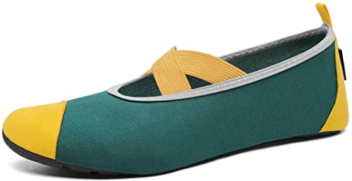 SAGUARO Schwimmschuhe Herren Damen Aquaschuhe rutschfeste Hausschuh Schnell Trocknend Wassersportschuhe für Yoga Gymnastik Schnorcheln, Kieferngrün, 40/41EU von SAGUARO