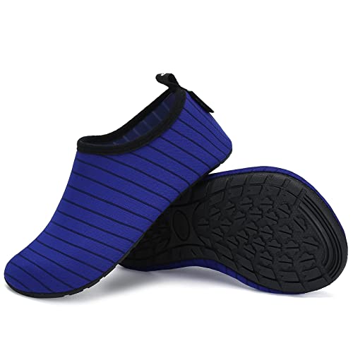 SAGUARO Slippers Damen Herren Hüttenschuhe Atmungsaktiv Pantoffeln für Beach Pool Surfen Yoga,Reines Blau,40/41 EU von SAGUARO