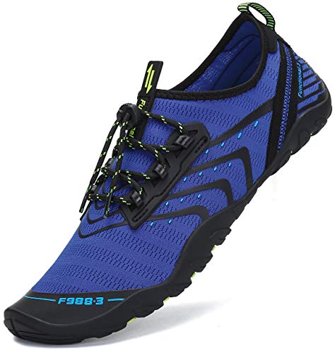 SAGUARO Wasserschuhe Herren Damen Schnell Trocknend Schwimmschuhe Atmungsaktiv rutschfeste Badeschuhe mit Dicke Sohle für Frauen Männer, Blau, 45 EU SAGUARO Wasserschuhe Herren Damen Schnell Trocknend Schwimmschuhe Atmungsaktiv rutschfeste Badeschuhe mit Dicke Sohle für Frauen Männer, Blau, 45 EU von SAGUARO