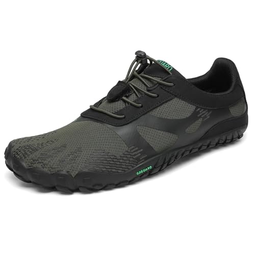 SAGUARO Barfußschuhe Herren Fitnessschuhe Damen Barfussschuhe Schnell Trocknend Traillaufschuhe Badeschuhe rutschfest Unisex Sommer Outdoor Kletterschuhe GrünSchwarz 43 EU SAGUARO Barfußschuhe Herren Fitnessschuhe Damen Barfussschuhe Schnell Trocknend Traillaufschuhe Badeschuhe rutschfest Unisex Sommer Outdoor Kletterschuhe GrünSchwarz 43 EU von SAGUARO