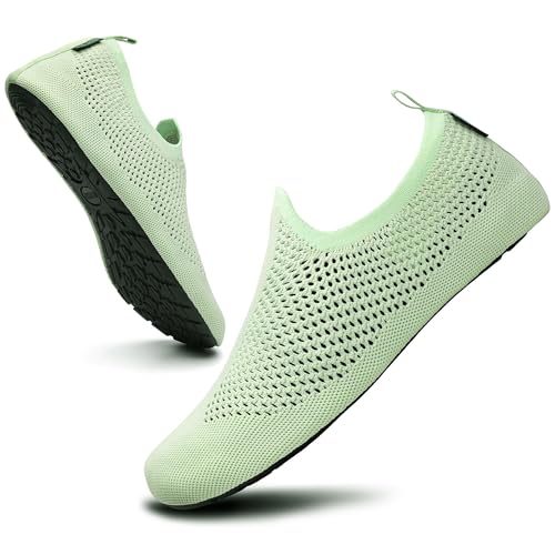 Saguaro Hausschuhe Damen Herren Rutschfes Atmungsaktiv Pantoffeln Unisex Bequem Slippers, Yoga Grün 36/37 Saguaro Hausschuhe Damen Herren Rutschfes Atmungsaktiv Pantoffeln Unisex Bequem Slippers, Yoga Grün 36/37 von SAGUARO