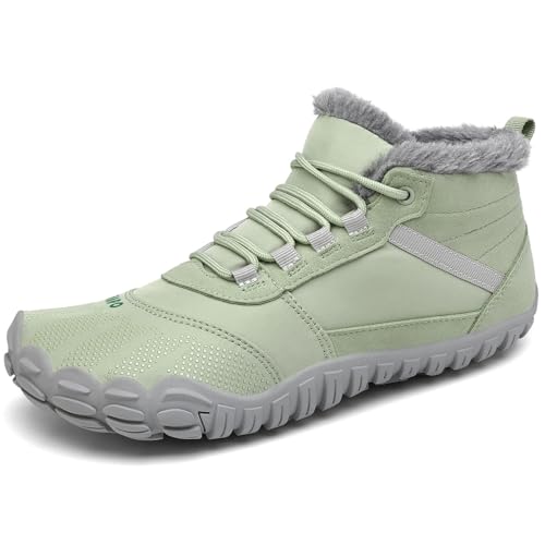 SAGUARO Winterstiefel Wasserdicht Schuhe Herren Winter Barfussschuhe Damen Outdoor Warm Frauen Winterschuhe Rutschfeste Grün 39 SAGUARO Winterstiefel Wasserdicht Schuhe Herren Winter Barfussschuhe Damen Outdoor Warm Frauen Winterschuhe Rutschfeste Grün 39 von SAGUARO
