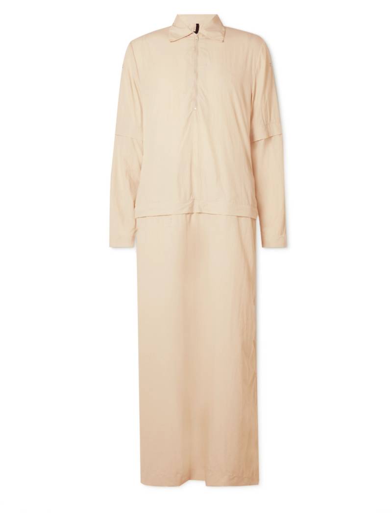 SAIF UD DEEN - Convertible Shell Overshirt - Men - Neutrals - M von SAIF UD DEEN