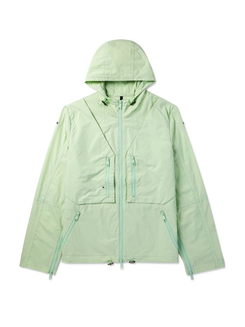 SAIF UD DEEN - Garment-Dyed Cotton-Blend Shell Hooded Jacket - Men - Green - M von SAIF UD DEEN