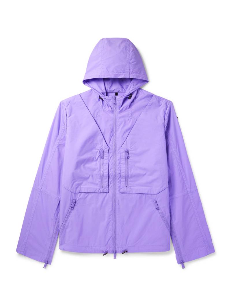 SAIF UD DEEN - Garment-Dyed Cotton-Blend Shell Hooded Jacket - Men - Purple - XL von SAIF UD DEEN